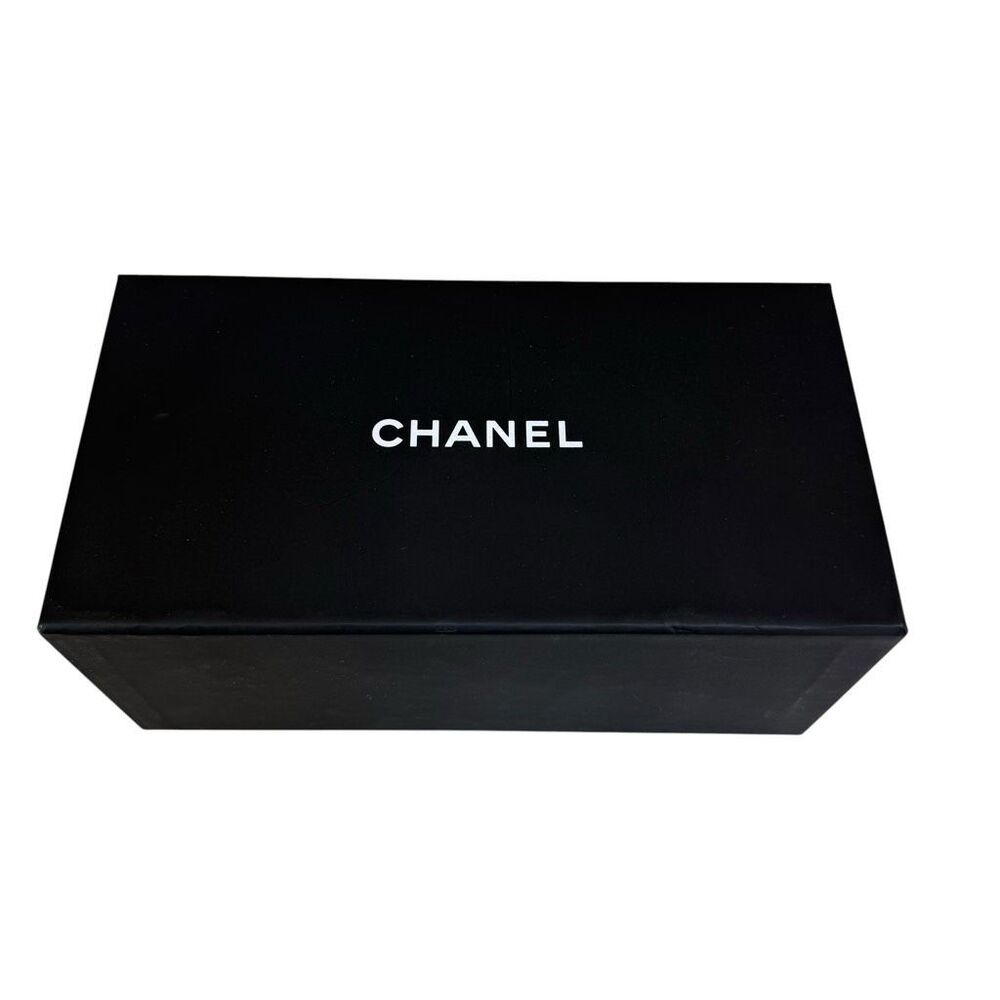 Authentic CHANEL Empty Gift Presentation Box Black 7x4x3 Storage Display Box